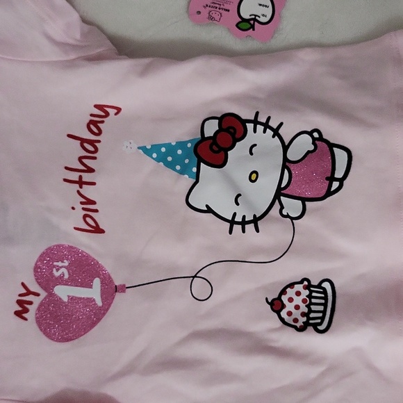Hello Kitty Pink Birthday Short Sleeve Tee - Picture 3 of 4